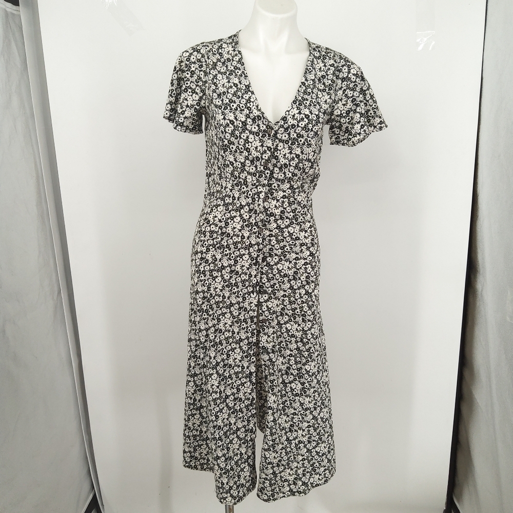 LEVIS SMALL FLORAL COUNTRY BUTTON DOWN MIDI DRESS